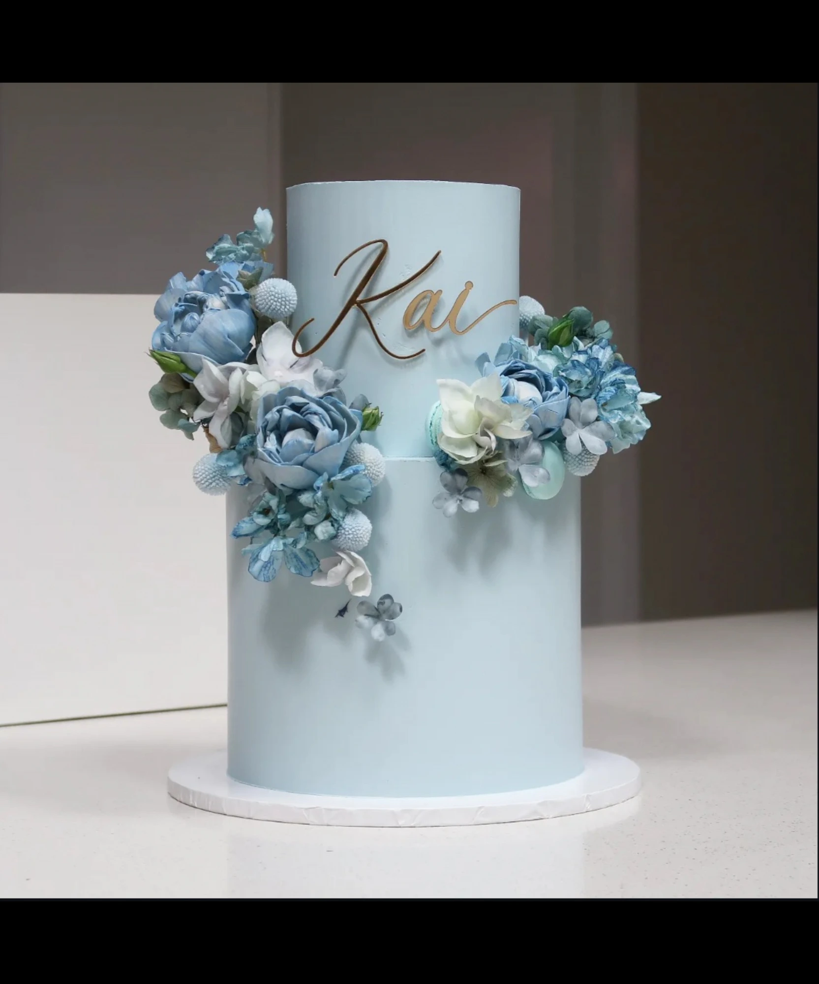 Dusty Blue Florals